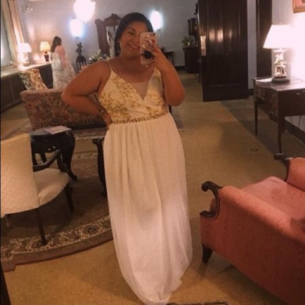 white prom dress